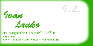 ivan lauko business card